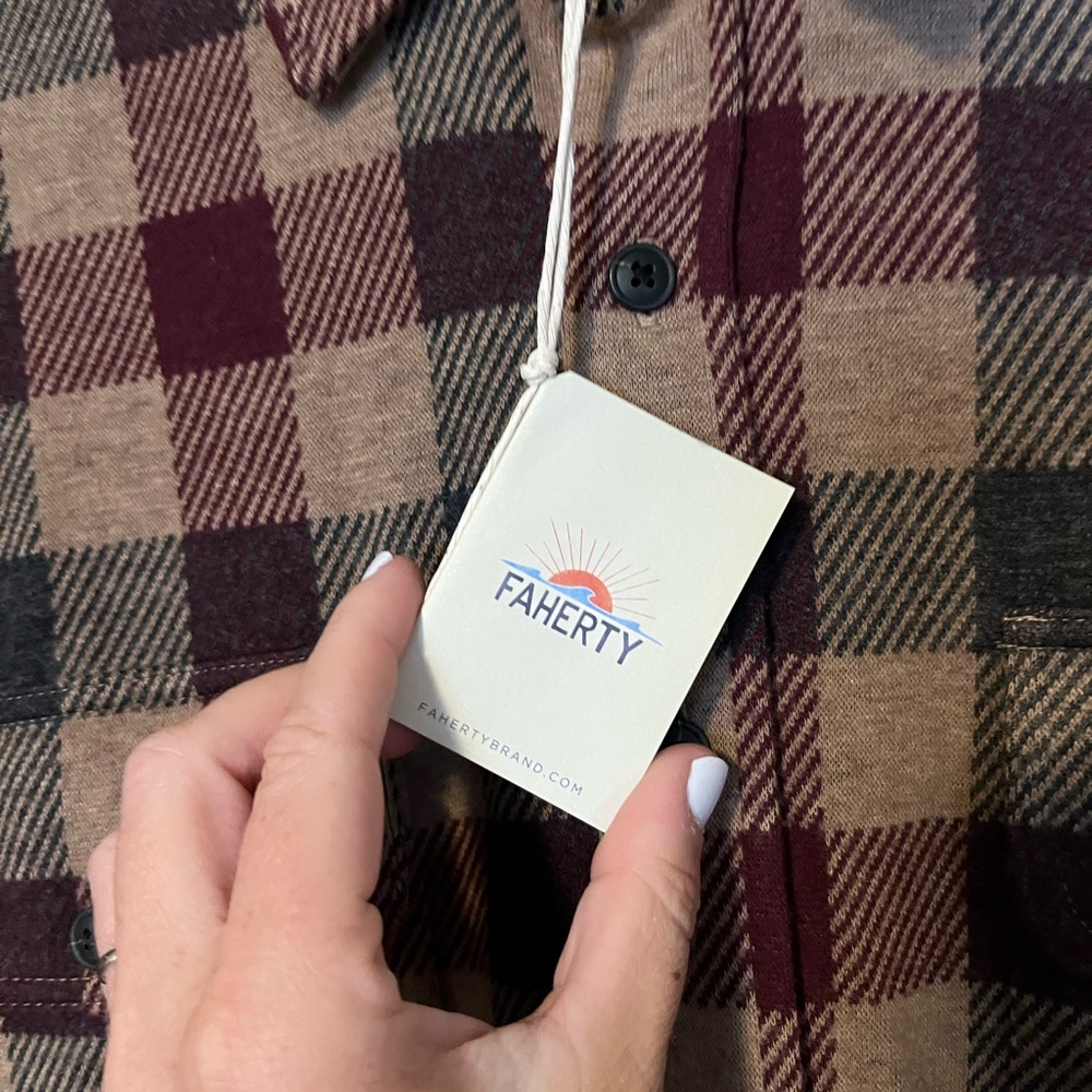 Faherty Mens Legend Sweater Shirt NWT - Picture 4 of 7